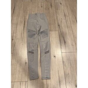 Alo Yoga Leggings Womens  High Waist Moto Legging Mist Glossy Xs